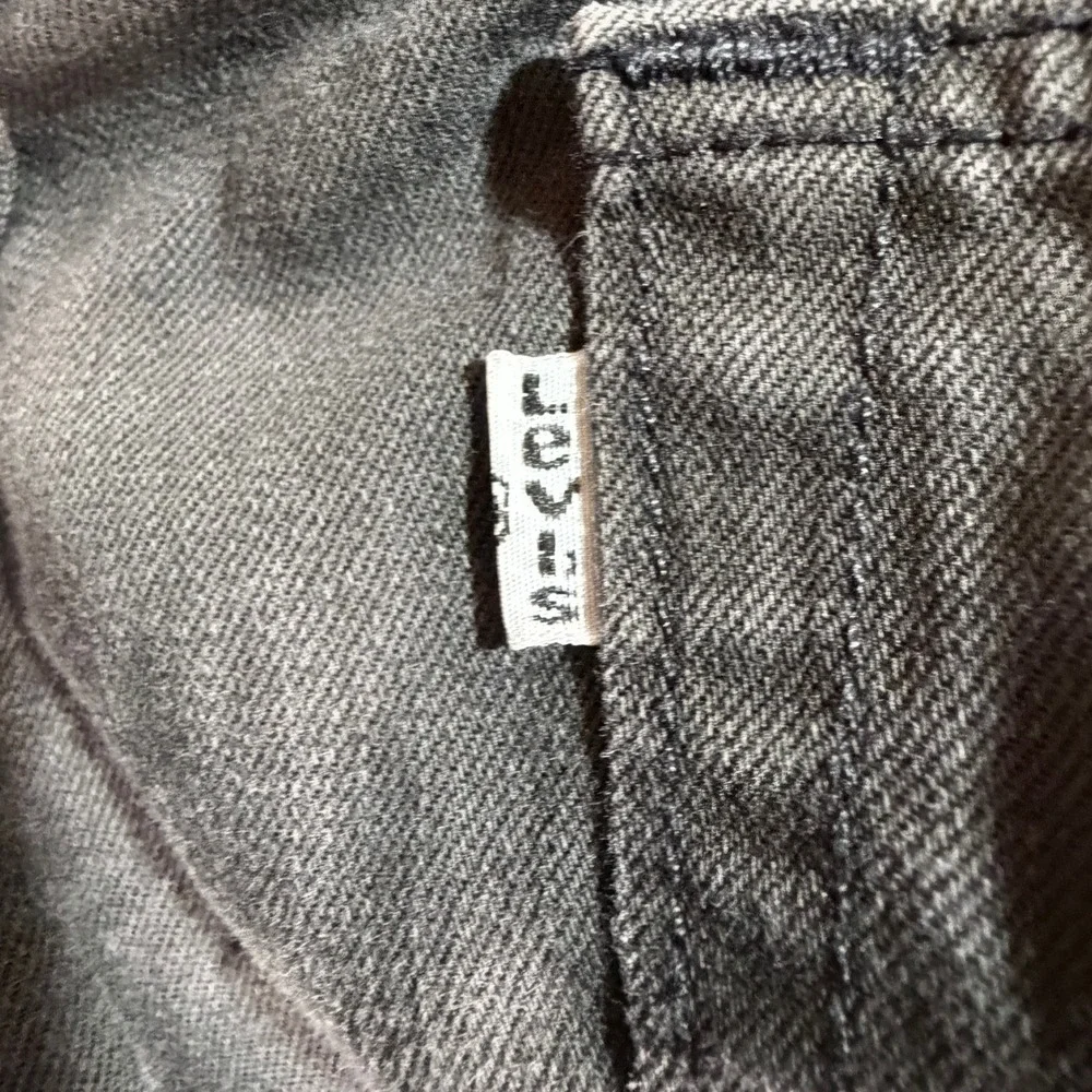Levis Jeans Mens 34x32 505 Regular Fit Charcoal Gray Straight Leg EUC